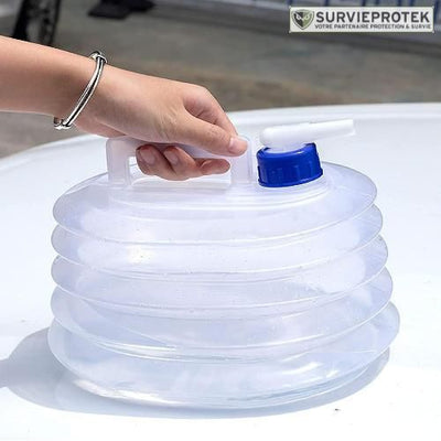 BIVOUAK™ Jerricane d'eau Pliable 5, 10, 15 Litres de Camping survieprotek