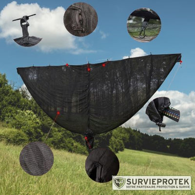 BIVOUAK™ Moustiquaire pour Hamac survieprotek
