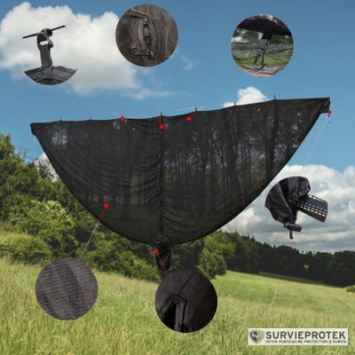 BIVOUAK™ Moustiquaire pour Hamac survieprotek