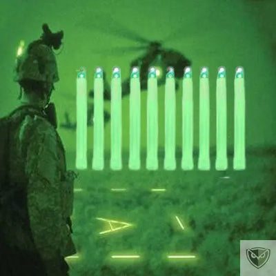 BIVOUAK™ Bâton Cyalume Lumineux - Boîte de 10 survieprotek