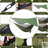 BIVOUAK™ Hamac de randonnée avec moustiquaire et bache survieprotek