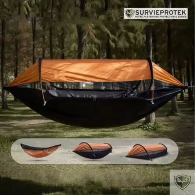 BIVOUAK™ Hamac avec Moustiquaire Intégrée 3 en 1