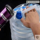 BIVOUAK™ Jerricane d'eau Pliable 5, 10, 15 Litres de Camping survieprotek