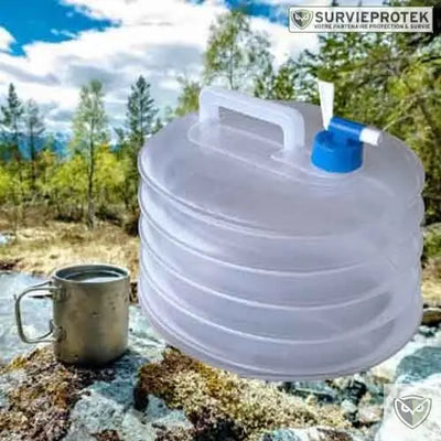 BIVOUAK™ Jerricane d'eau Pliable 5, 10, 15 Litres de Camping survieprotek