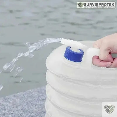 BIVOUAK™ Jerricane d'eau Pliable 5, 10, 15 Litres de Camping survieprotek