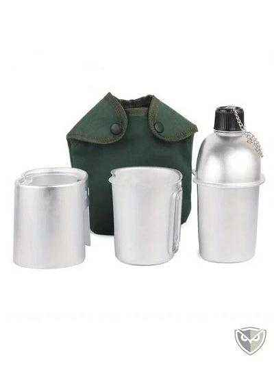 BIVOUAK™ Kit Cantine Militaire 3 en 1 pour Cuisson et Hydratation variante