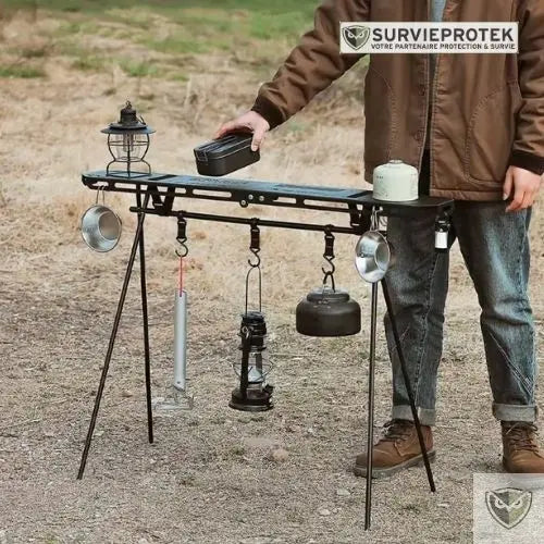 BIVOUAK_Kit_pliant_de_rangement_suspendu_pour_trepied_couverture