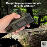 BIVOUAK™ Lampe Torche Dynamo Solaire d'Urgence
