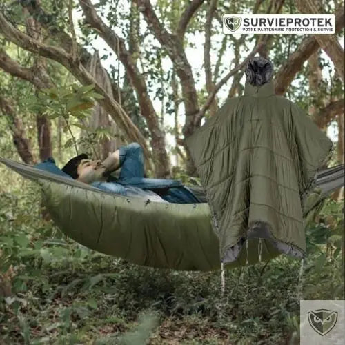BIVOUAK™ Poncho Multifonctionnel et Sursac de Couchage pour Hamac survieprotek