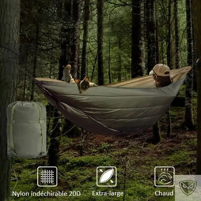 BIVOUAK™ Poncho Multifonctionnel et Sursac de Couchage pour Hamac survieprotek