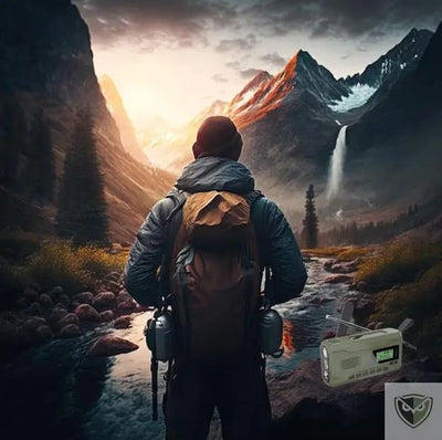 BIVOUAK™ Radio d'Urgence Survie Digitale Dynamo MULTI-FONCTIONS survieprotek