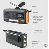 BIVOUAK™ Radio d'Urgence Survie Digitale Dynamo MULTI-FONCTIONS survieprotek
