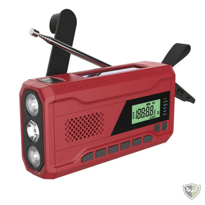 BIVOUAK™ radio d’urgence portable solaire manivelle avec batterie 4500mAh et lampe LED variante