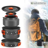 BIVOUAK™ Set de cuisine 6-en-1 compacte et résistante pour la randonnée et le camping visu 4