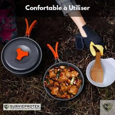 BIVOUAK™ Set de cuisine 6-en-1 compacte et résistante pour la randonnée et le camping visu 1