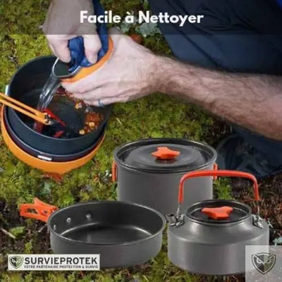 BIVOUAK™ Set de cuisine 6-en-1 compacte et résistante pour la randonnée et le camping visu 2