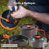 BIVOUAK™ Set de cuisine 6-en-1 compacte et résistante pour la randonnée et le camping visu 2