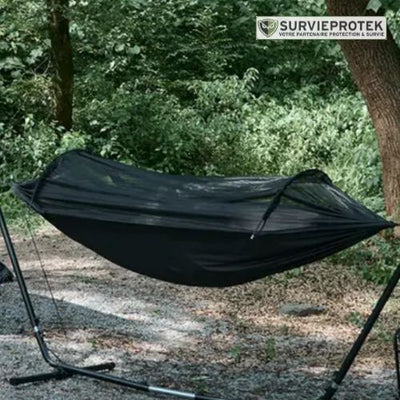 BIVOUAK™ Hamac de Randonnée 2 en 1 avec Moustiquaire Intégrée et Bâche de Protection visu 2