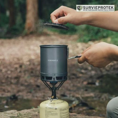 BIVOUAK™ Pot de cuisson 600ml léger et durable pour la survie couverture