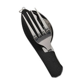BIVOUAK™ Set de couverts pliables 3 en 1 en acier inoxydable variante 2