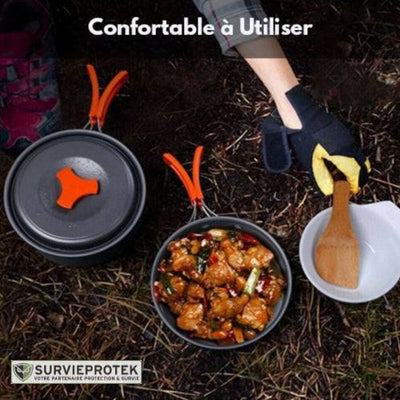 BIVOUAK™ Set de cuisine 6-en-1 compacte et résistante pour la randonnée et le camping visu 1