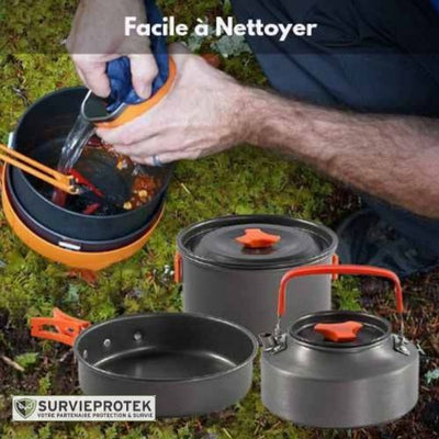 BIVOUAK™ Set de cuisine 6-en-1 compacte et résistante pour la randonnée et le camping visu 2