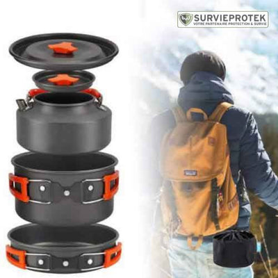 BIVOUAK™ Set de cuisine 6-en-1 compacte et résistante pour la randonnée et le camping visu 4