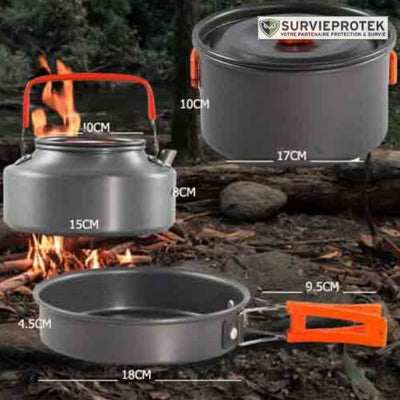BIVOUAK™ Set de cuisine 6-en-1 compacte et résistante pour la randonnée et le camping visu 5