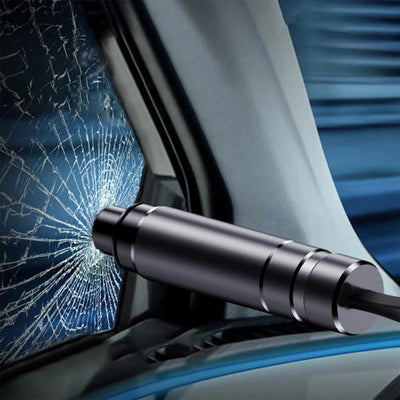 BIVOUAK™ Outil d'Urgence pour Voiture, Brise-Vitre & Coupe-Ceinture survieprotek