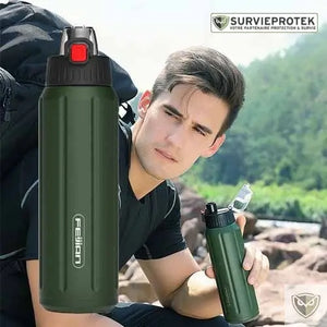 FEIJIAN™ Thermos à Double paroi en acier inoxydable survieprotek