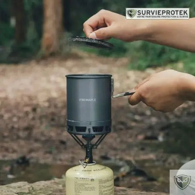 BIVOUAK™ Pot de cuisson 600ml léger et durable pour la survie couverture