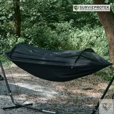 BIVOUAK™ Hamac de Randonnée 2 en 1 avec Moustiquaire Intégrée et Bâche de Protection visu 2