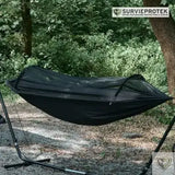 BIVOUAK™ Hamac de Randonnée 2 en 1 avec Moustiquaire Intégrée et Bâche de Protection visu 2