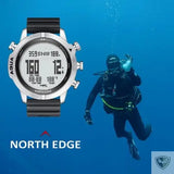 NORTH EDGE™ AQUA Montre Tactique et Ordinateur de Plongée survieprotek