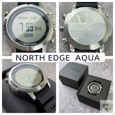 NORTH EDGE™ AQUA Montre Tactique et Ordinateur de Plongée survieprotek