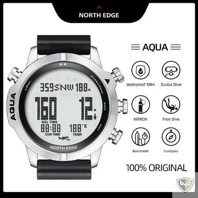 NORTH EDGE™ AQUA Montre Tactique et Ordinateur de Plongée survieprotek