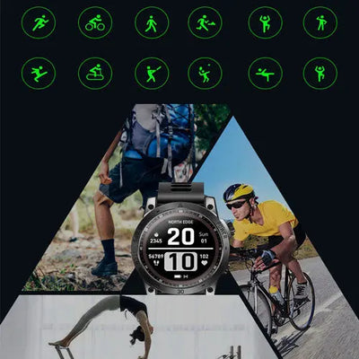 NORTH EDGE™ CROSSFIT 3 montre connectée multisport GPS intelligente survieprotek