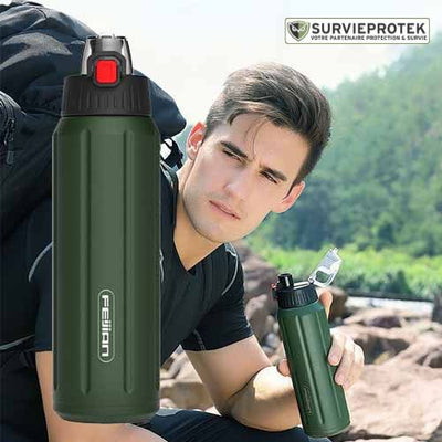 FEIJIAN™ Thermos à Double paroi en acier inoxydable survieprotek