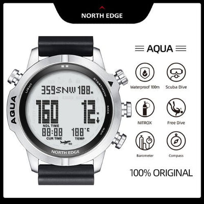 NORTH EDGE™ AQUA Montre Tactique et Ordinateur de Plongée survieprotek