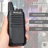 RETEVIS™ RT622 Radio Talkie-Walkie 16 Canaux et VOX Main libres survieprotek