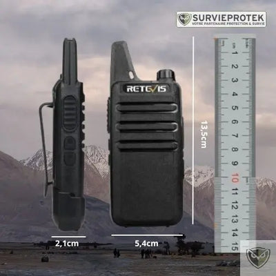 RETEVIS™ RT622 Radio Talkie-Walkie 16 Canaux et VOX Main libres survieprotek