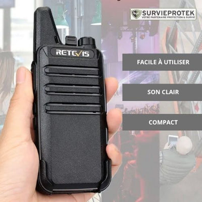 RETEVIS™ RT622 Radio Talkie-Walkie 16 Canaux et VOX Main libres survieprotek