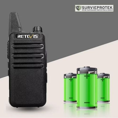 RETEVIS™ RT622 Radio Talkie-Walkie 16 Canaux et VOX Main libres survieprotek