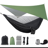 Bivouak™ Hiking hammock with mosquito net and tarpaulin