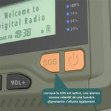 BIVOUAK™ Radio d'Urgence Survie Digitale Dynamo MULTI-FONCTIONS