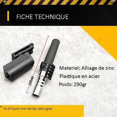 BIVOUAK™ Briquet Chalumeau Lance Flamme Camping, Self-Defense, Survie survieprotek