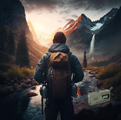 BIVOUAK™ Radio d'Urgence Survie Digitale Dynamo MULTI-FONCTIONS survieprotek