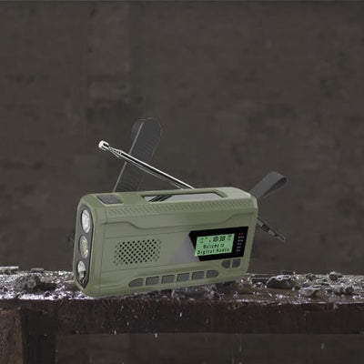 BIVOUAK™ Radio d'Urgence Survie Digitale Dynamo MULTI-FONCTIONS survieprotek