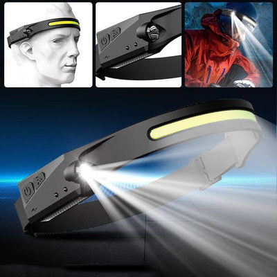 LELITEN™ Lampe Frontale en Silicone Ultra-Légère à Capteur survieprotek