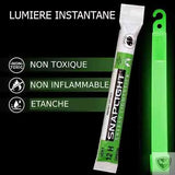 BIVOUAK™ Bâton Cyalume Lumineux - Boîte de 10 survieprotek